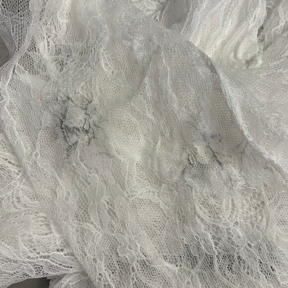 NEW ARRIVALS Size M White See Through Polyester Lace Bodysuit - Picture 8 of 8